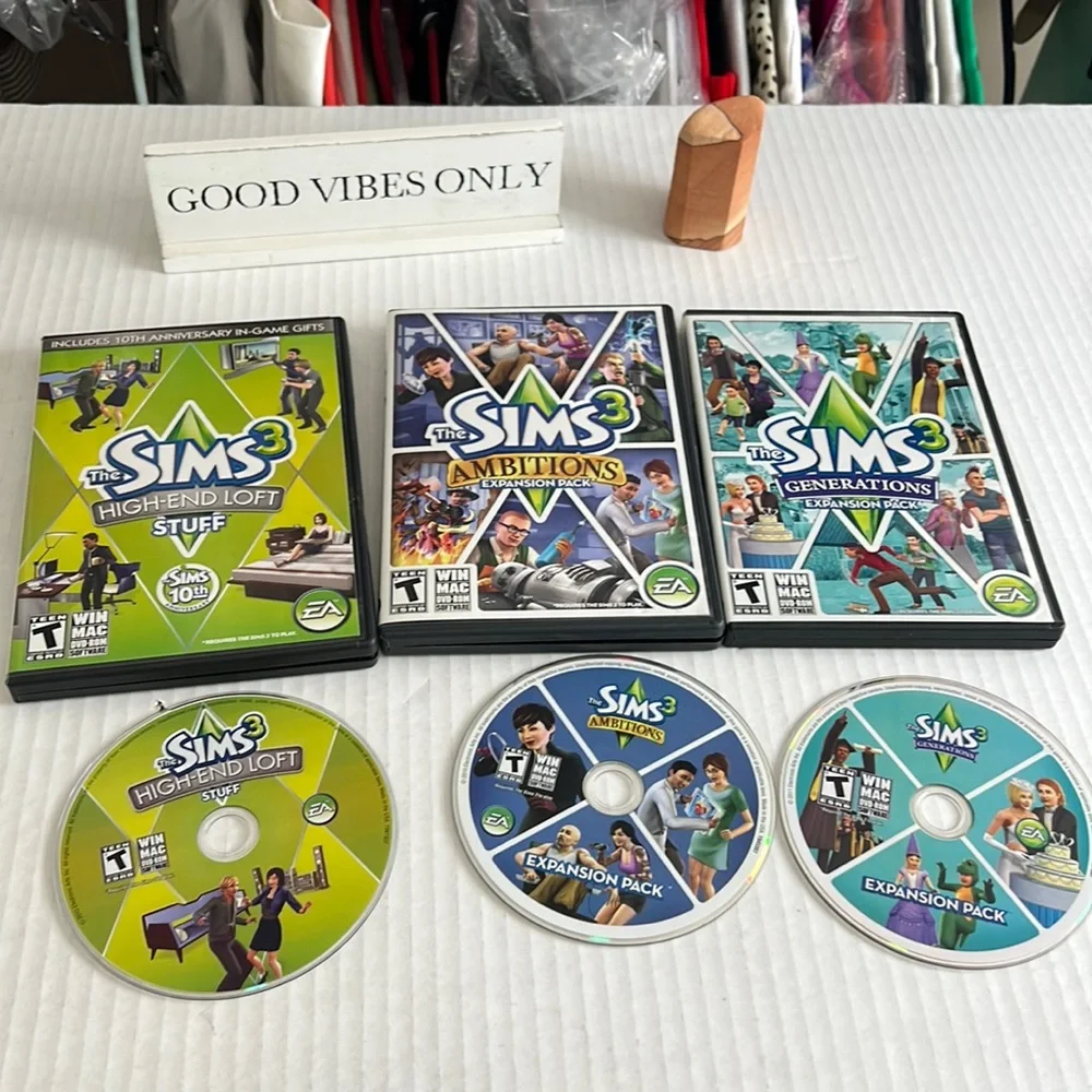 The Sims 3 PC High End Loft Stuff Pack & Ambitions & Generations Expansion Packs